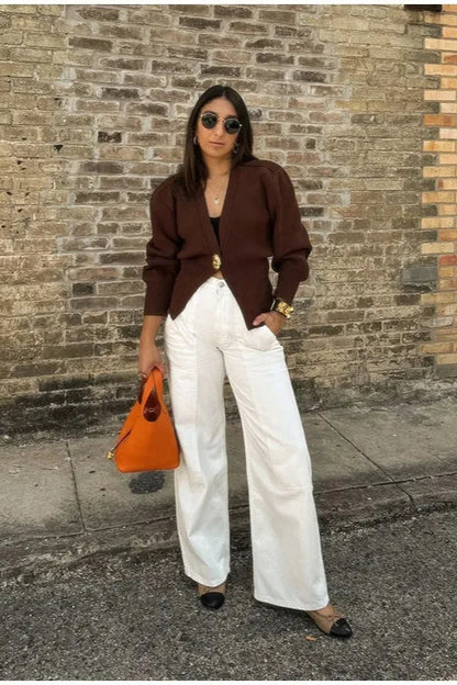 Classic Vintage Cardigan with a Flattering Fit