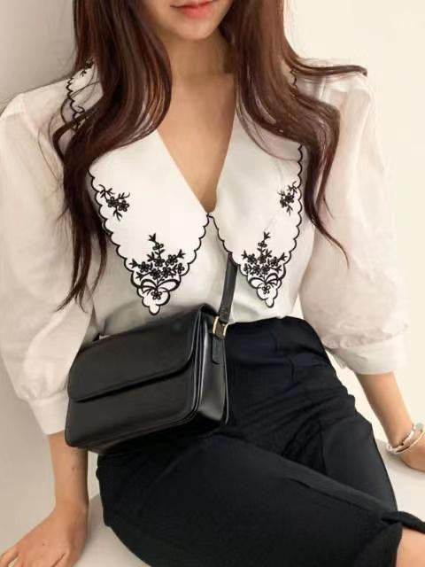 A Vintage Style Blouse with Delicate Timeless Details
