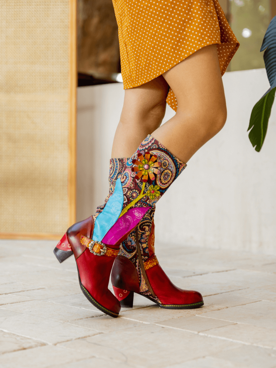 A Vintage Style Boots with Delicate Timeless Details