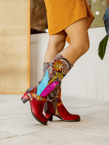 A Vintage Style Boots with Delicate Timeless Details