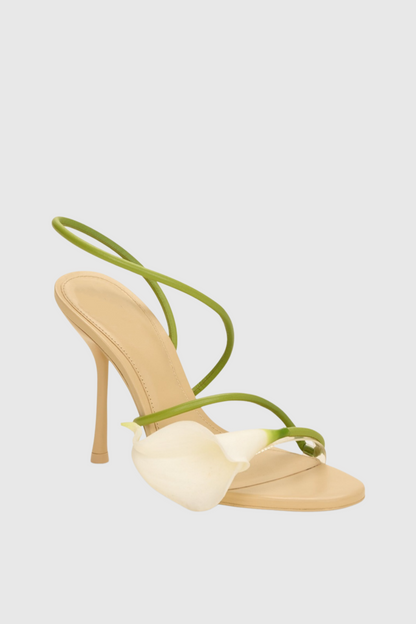 A Vintage Style Sandals with Delicate Timeless Details
