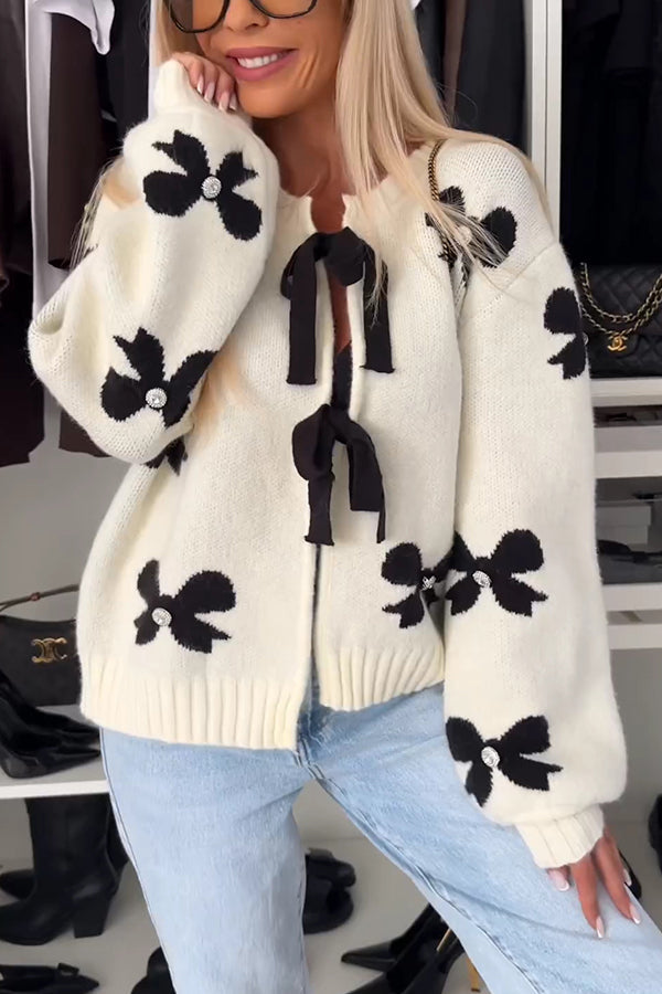A Vintage Style Cardigan with Delicate Timeless Details