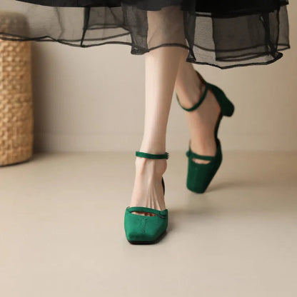 A Vintage Style Sandals with Delicate Timeless Details
