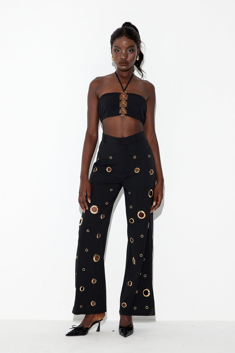 A Vintage Style Pants with Delicate Timeless Details
