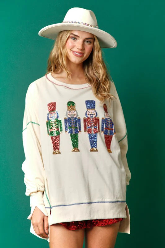 A Vintage Style Sweater with Delicate Timeless Details