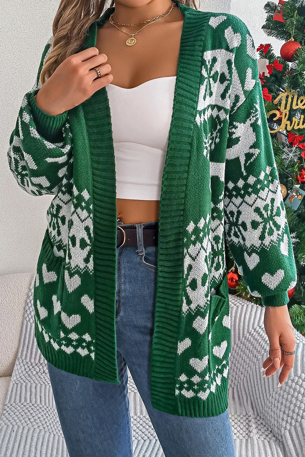 Classic Vintage Cardigan with a Flattering Fit