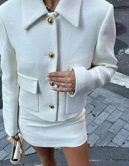 white skirt