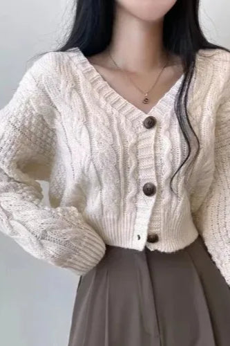 Classic Vintage Cardigan with a Flattering Fit