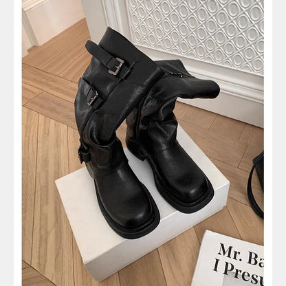 A Vintage Style Boots with Delicate Timeless Details