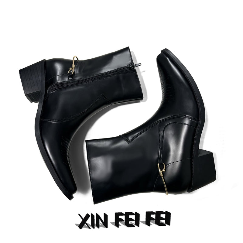 A Vintage Style Boots with Delicate Timeless Details
