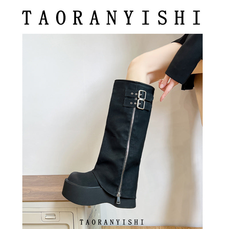 A Vintage Style Boots with Delicate Timeless Details