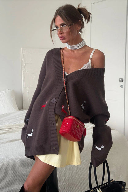 Well Tailored Cardigan with a Graceful Silhouette