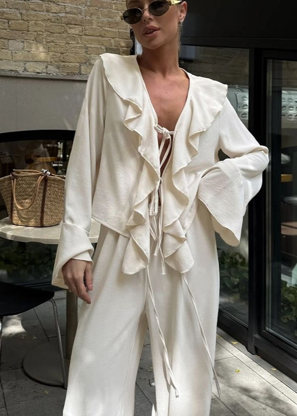 A Vintage Style Pants with Delicate Timeless Details
