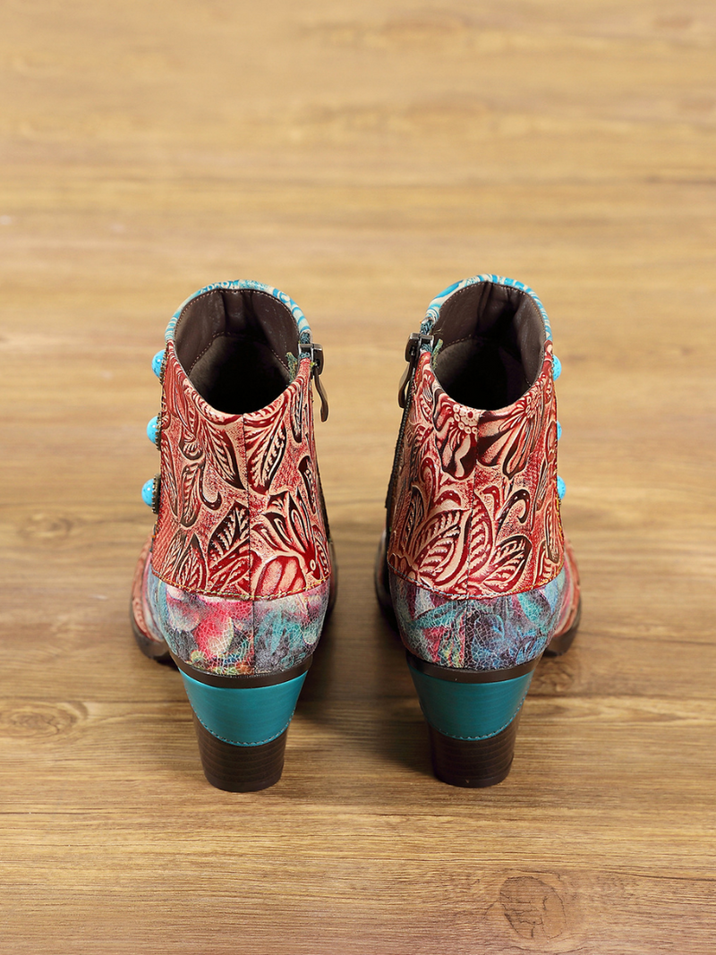 A Vintage Style Boots with Delicate Timeless Details