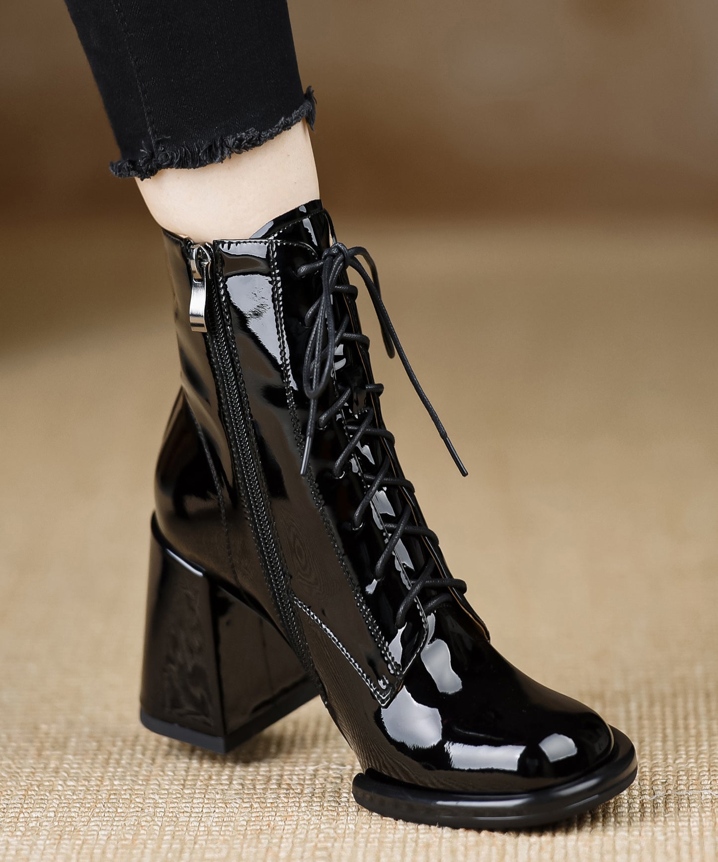 A Vintage Style Boots with Delicate Timeless Details