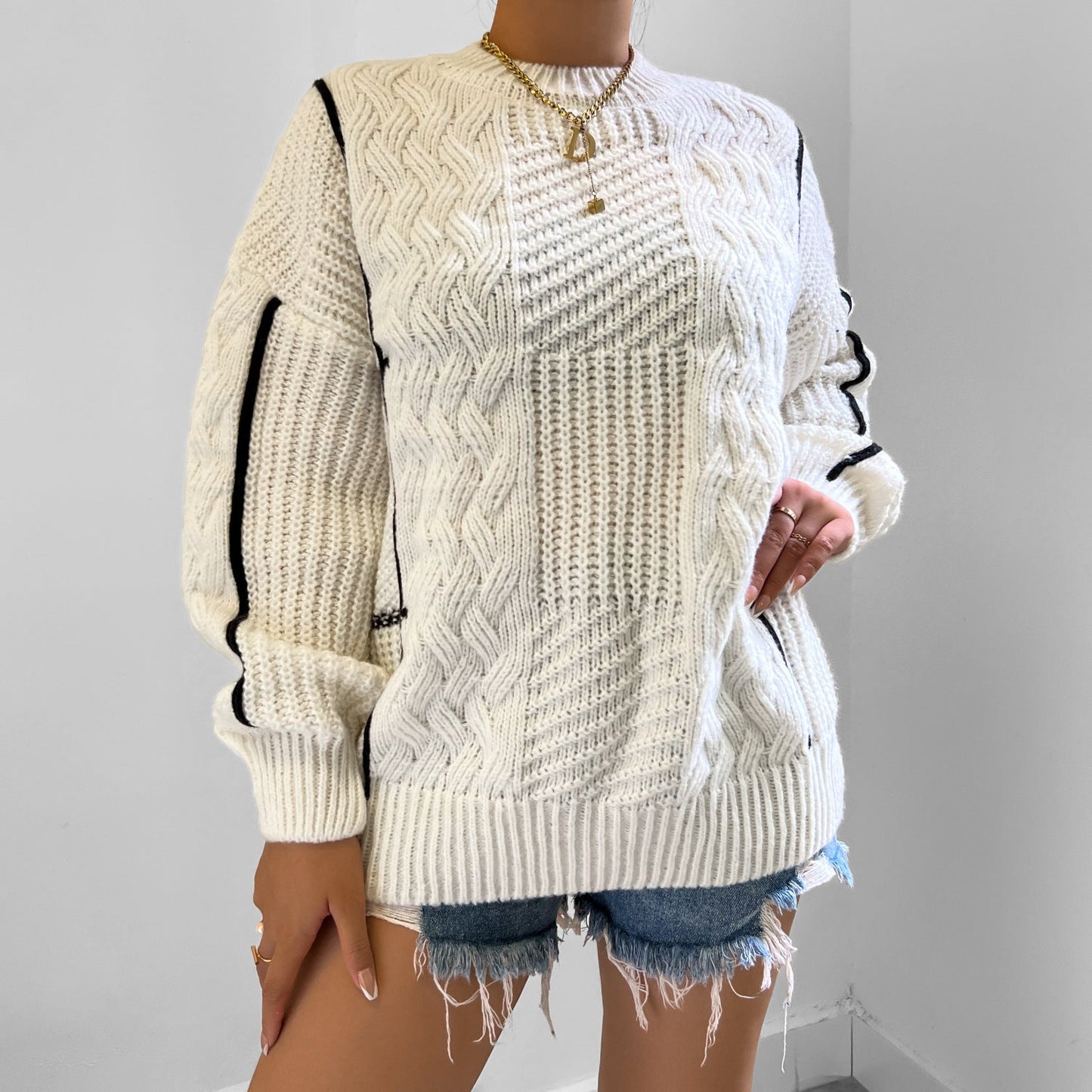 Beautifully Finished Sweater in a Timeless Design