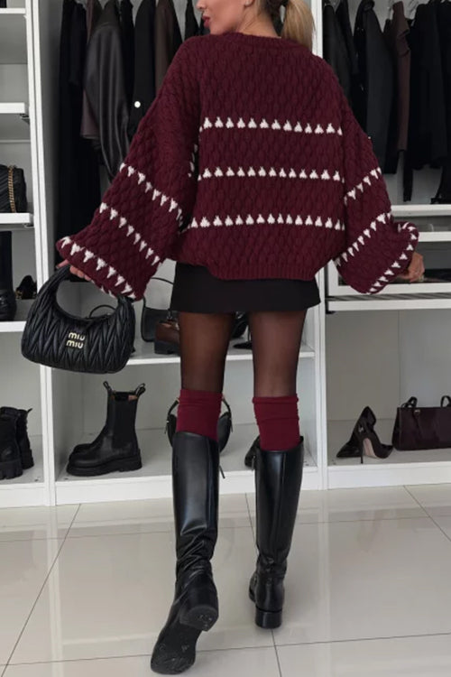 A Vintage Style Sweater with Delicate Timeless Details