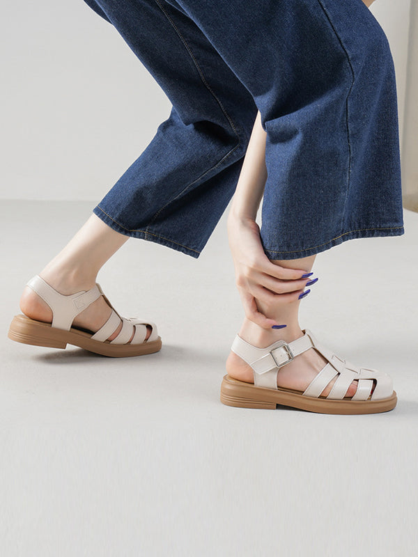 A Vintage Style Sandals with Delicate Timeless Details