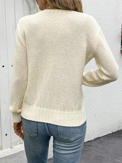 A Vintage Style Sweater with Delicate Timeless Details