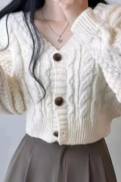 Classic Vintage Cardigan with a Flattering Fit