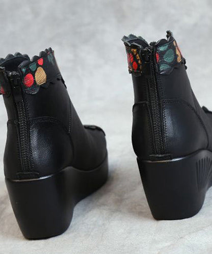 A Vintage Style Boots with Delicate Timeless Details