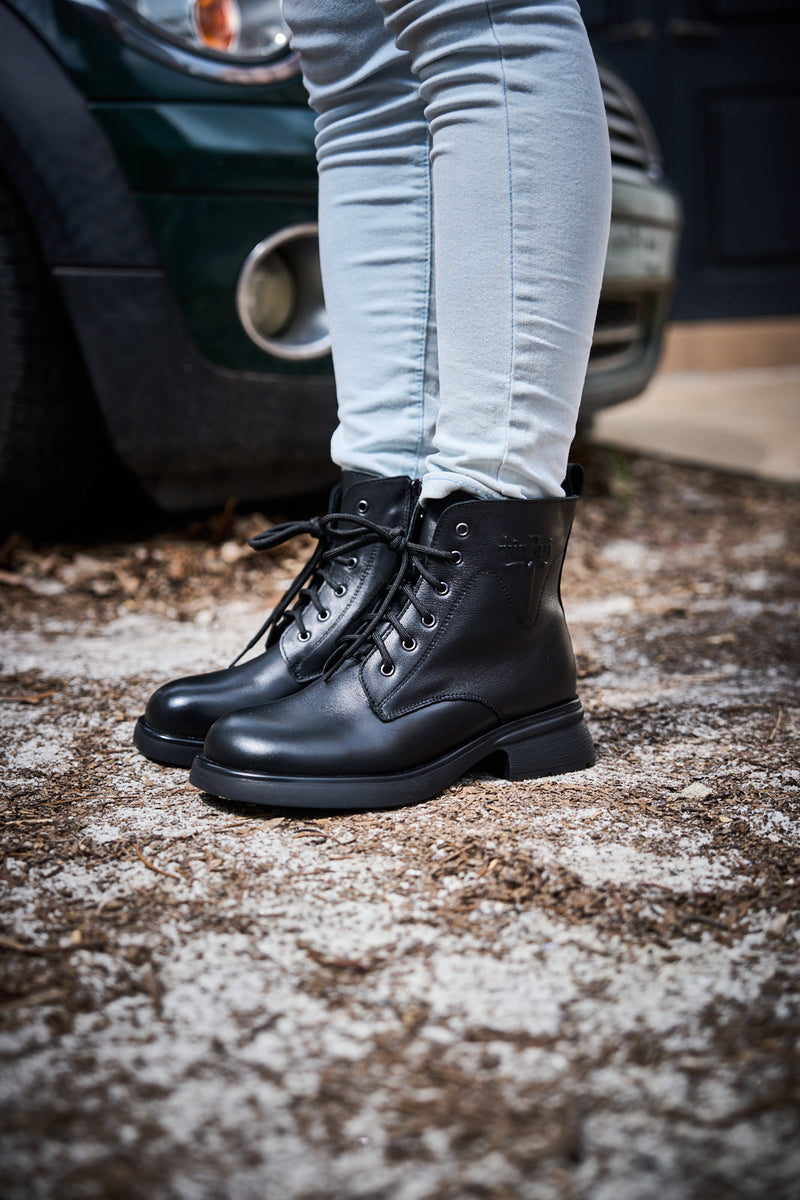 A Vintage Style Boots with Delicate Timeless Details