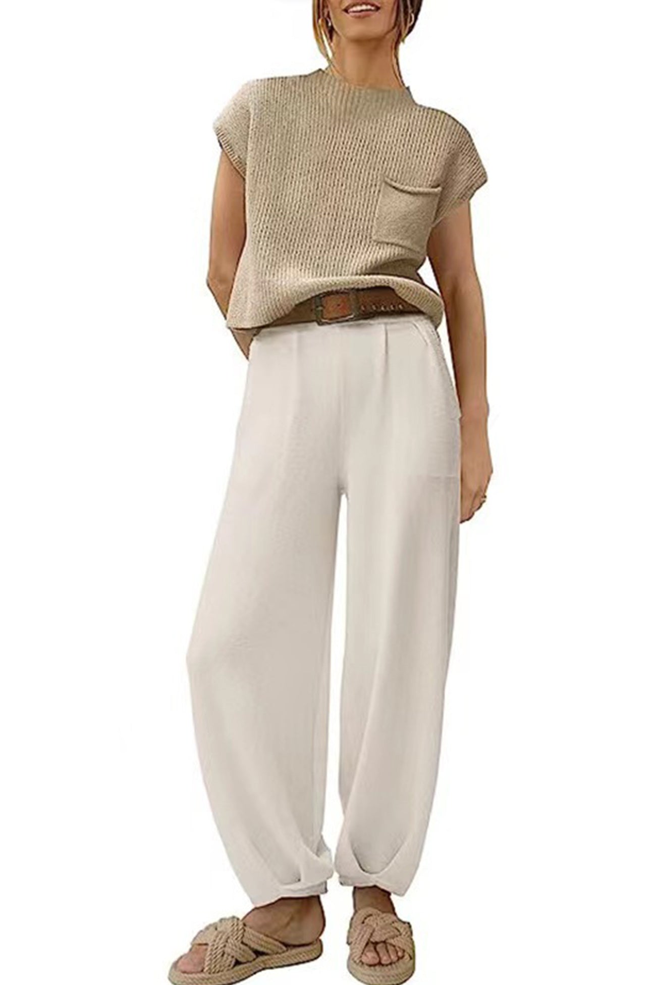 Khaki White