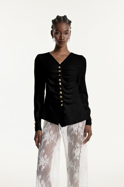 A Vintage Style Top with Delicate Timeless Details