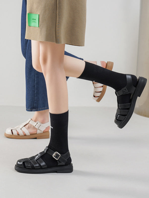 A Vintage Style Sandals with Delicate Timeless Details