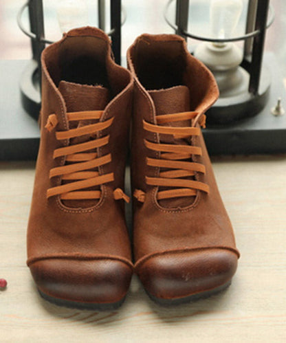 A Vintage Style Boots with Delicate Timeless Details