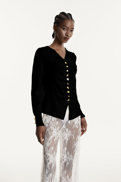 A Vintage Style Top with Delicate Timeless Details