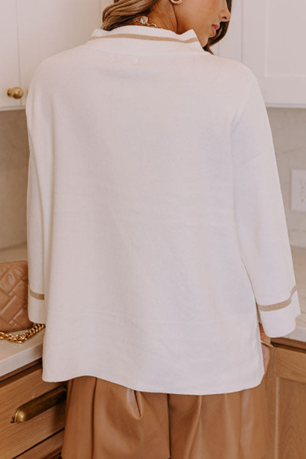 Well Tailored Sweater with a Graceful Silhouette