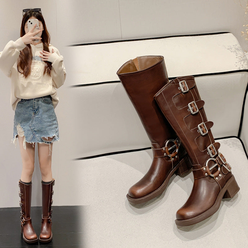 A Vintage Style Boots with Delicate Timeless Details
