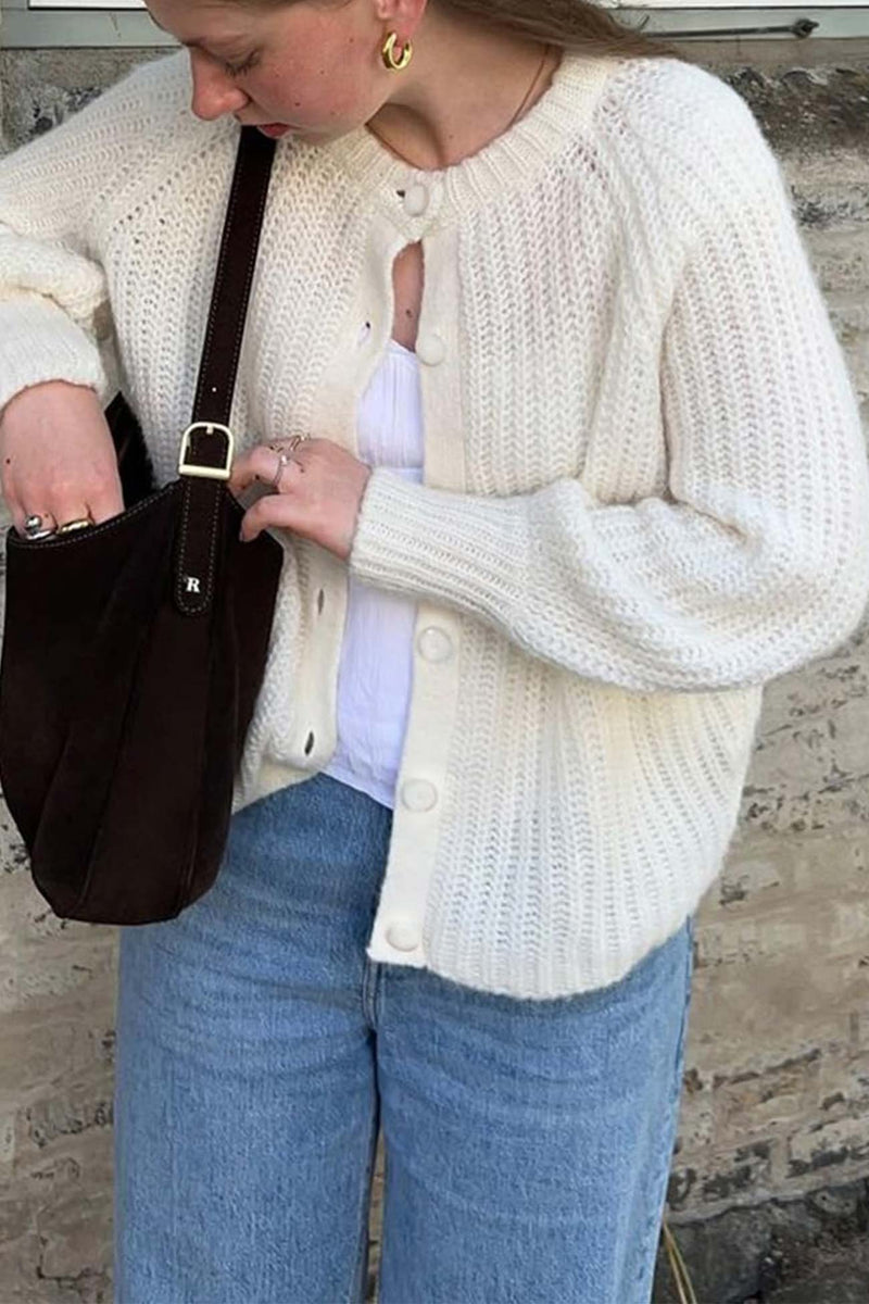 A Vintage Style Cardigan with Delicate Timeless Details