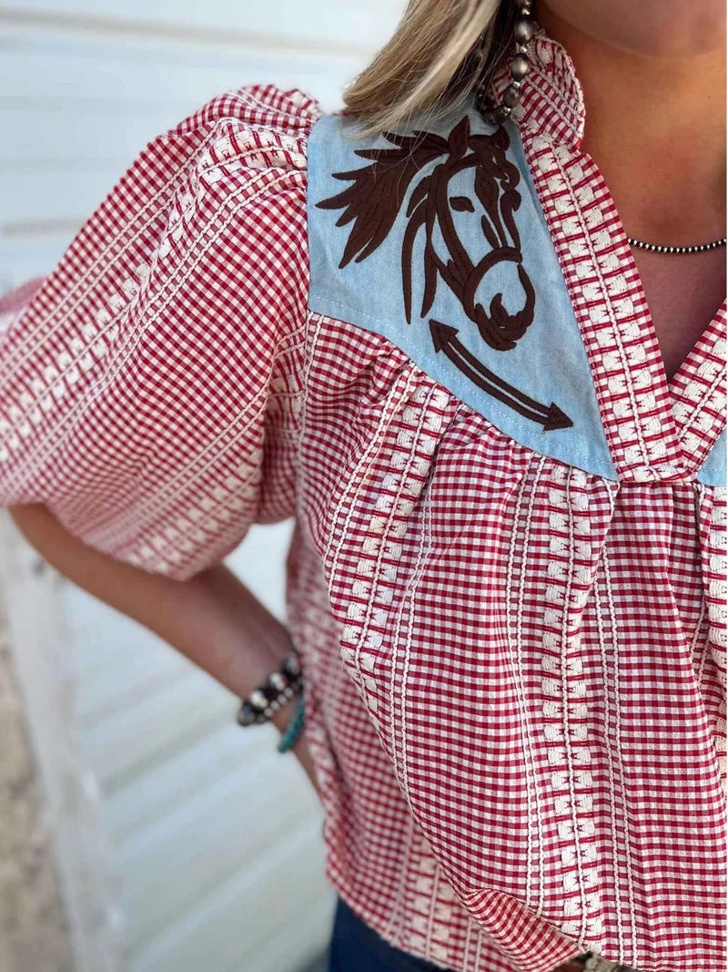 Classic Vintage Blouse with a Flattering Fit