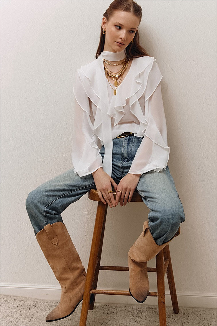 Vintage Inspired Blouse with a Contemporary Edge