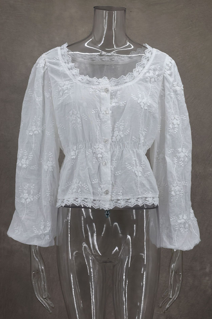 A Vintage Style Blouse with Delicate Timeless Details