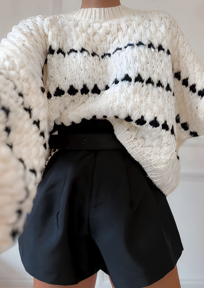 Vintage Inspired Sweater with a Contemporary Edge