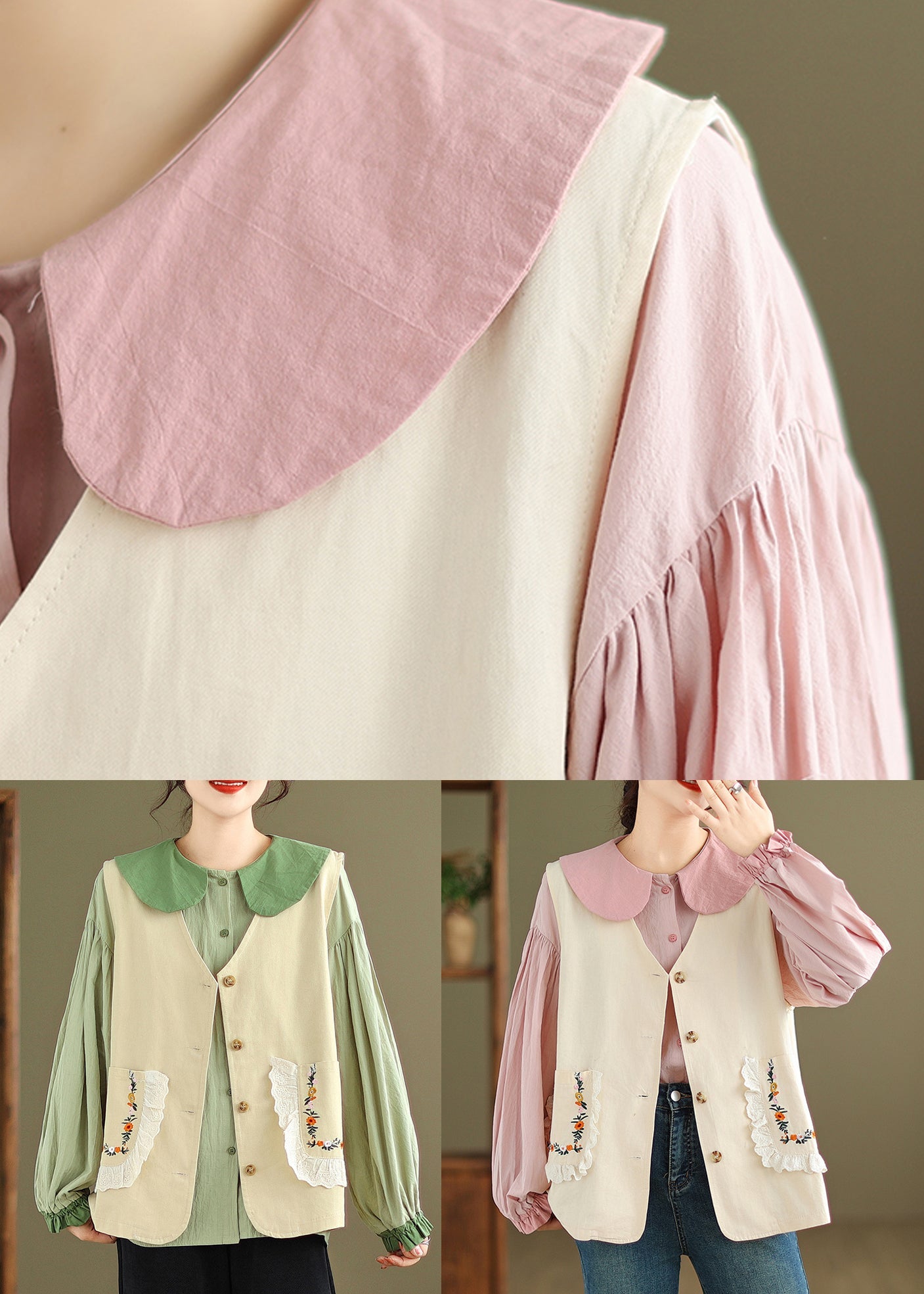 Well Tailored Blouse with a Graceful Silhouette