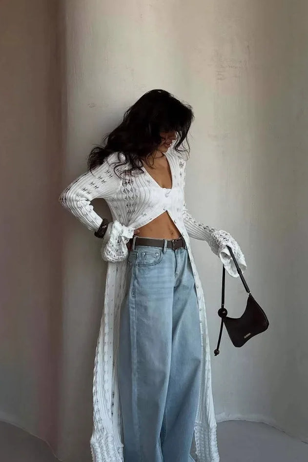 A Vintage Style Cardigan with Delicate Timeless Details
