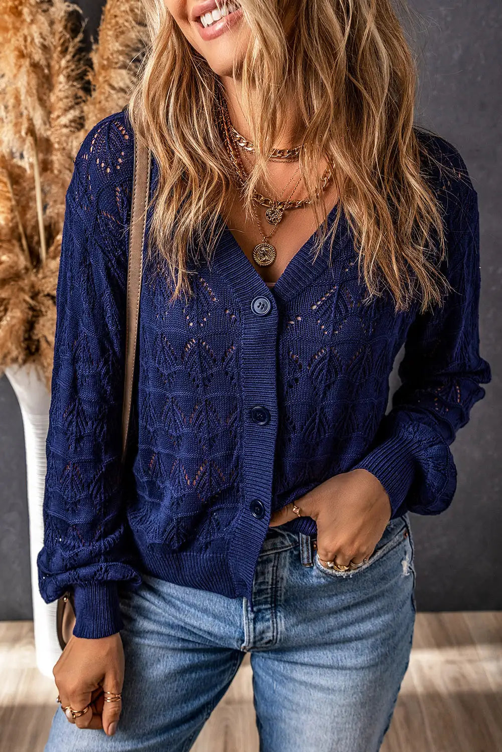 A Vintage Style Cardigan with Delicate Timeless Details
