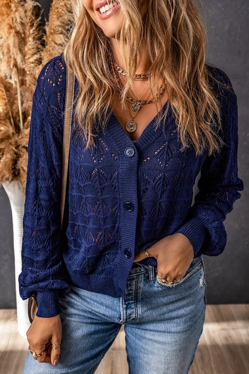 A Vintage Style Cardigan with Delicate Timeless Details