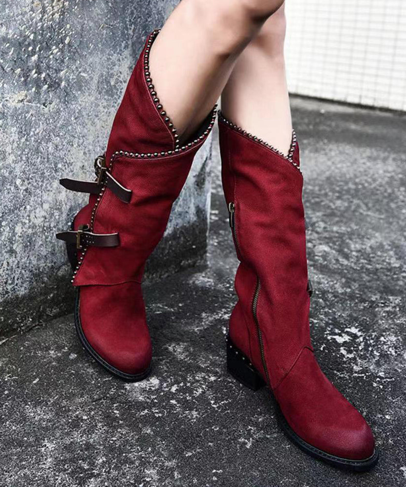 A Vintage Style Boots with Delicate Timeless Details