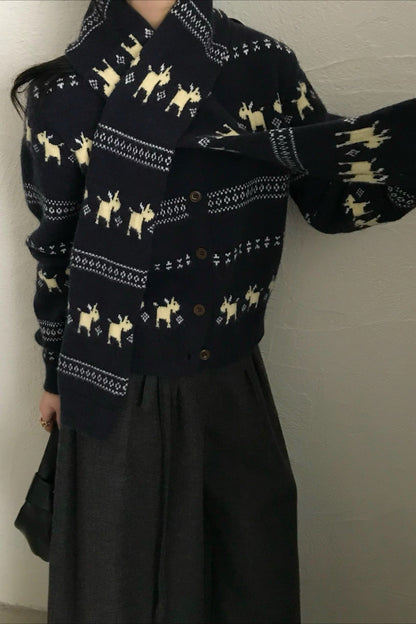 Vintage Inspired Cardigan with a Contemporary Edge