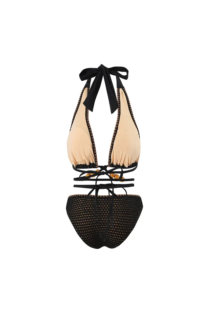 Classic Vintage Bikini with a Flattering Fit