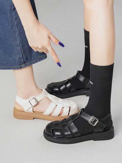 A Vintage Style Sandals with Delicate Timeless Details