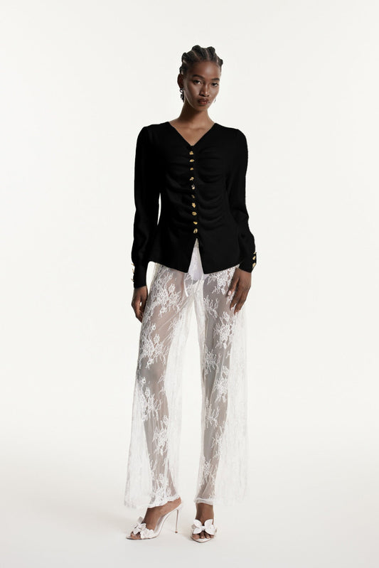 A Vintage Style Top with Delicate Timeless Details