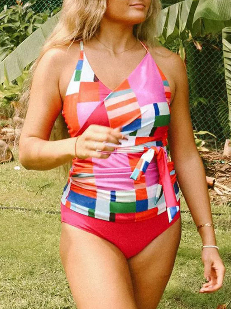 A Vintage Style Tankini with Delicate Timeless Details