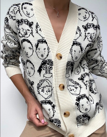 A Vintage Style Cardigan with Delicate Timeless Details