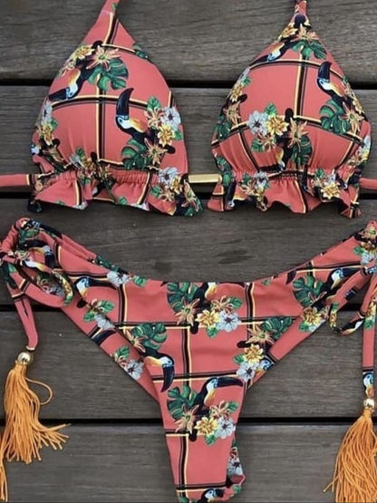 Classic Vintage Bikini with a Flattering Fit